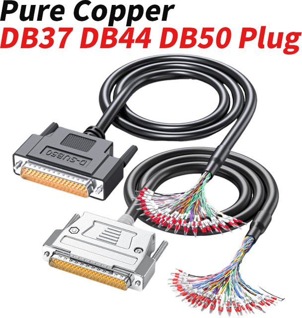 DIVEDEER Steckerkabel mit nummeriertem Rohr in Schwarz für DB37 DB44 DB50 DB62 I/O-Verbindung - Bild 1