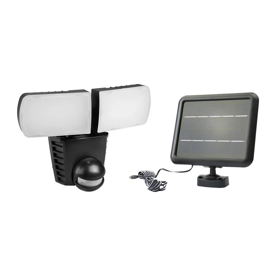 Vente-unique Lyra Solar LED Outdoor Scheinwerfer mit Bewegungssensor Schwarz IP44 - Bild 2