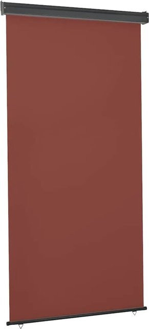 vidaXL Balkon-Seitenmarkise Braun aus Polyester mit B/H: 125 x 250 cm - Bild 1