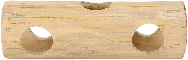 CosyHome Hamster Bambus Tunnel Röhrenform Spielzeug, beige - Bild 1
