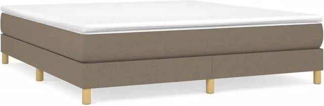vidaXL Boxspringbett in Taupe mit Stoffbezug, B/T: 180 x 200 cm - Bild 1