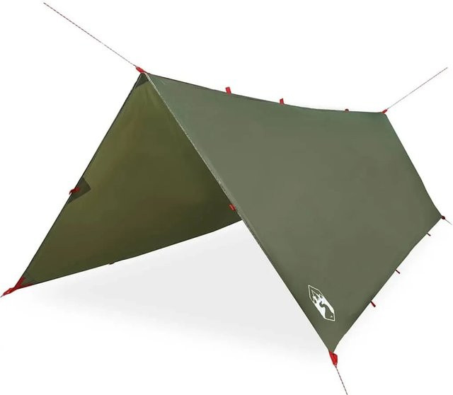 vidaXL Tarp Olivgrün Wasserdicht aus Polyester B/T: 406 x 306 cm - Bild 1