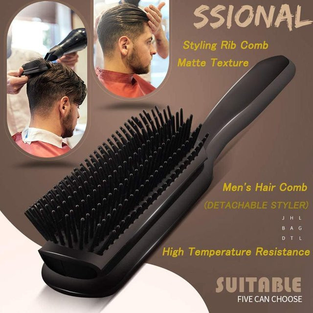 GoolRC Bürsten- und Kamm-Set, 4 Stück, Schwarz, für lockiges Haar, Unisex - Bild 1