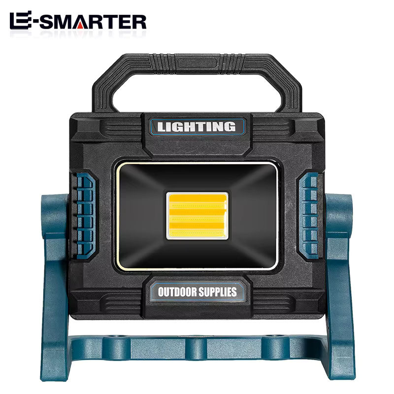 ESMARTER LED tragbare Laterne mit USB-Ladefunktion und Seitenlicht, wasserdicht, Schwarz, inklusive 5x 18650 Batterien für den Einsatz im Freien - Bild 3