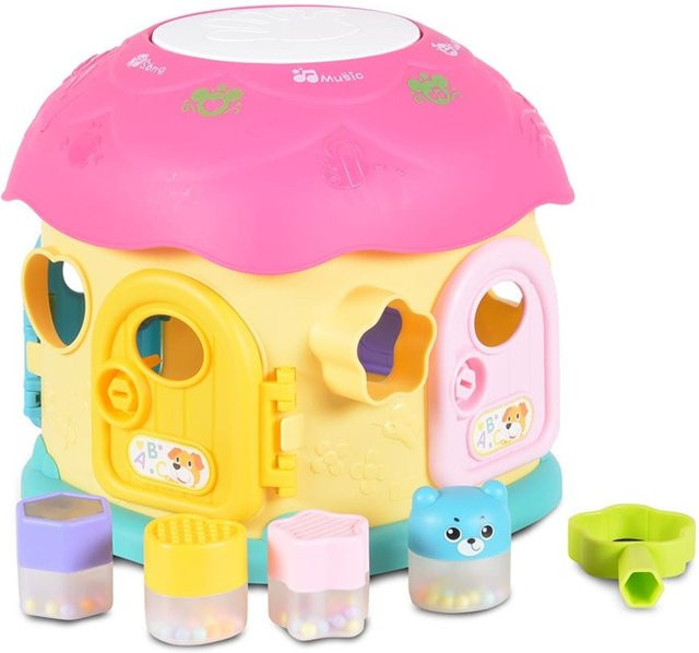 Moni Sortierspiel Pilzhaus, Musik, Licht, pink - Bild 1