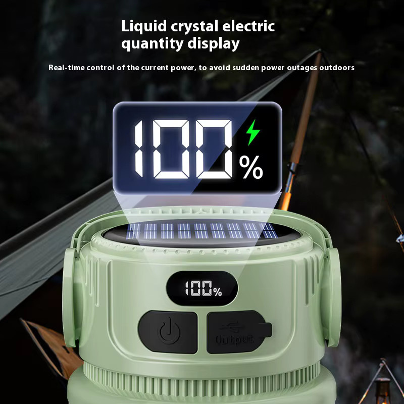 ESMARTER LED Solar Laterne – Wasserdichte tragbare Campinglampe für Outdoor und Notfall, Weiß - Bild 5