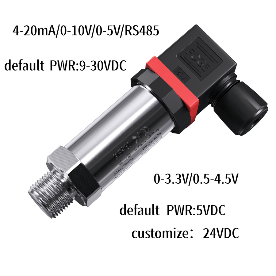 XUYANGQIDIAN Druckwandler-Sensor für Wasser, Öl, Kraftstoff, Gas und Luftdruck, Farbe: Silber, Anschluss: G1/4, Ausgang: 4–20 mA und RS485, Betriebsspannung: 12–36 V - Bild 2