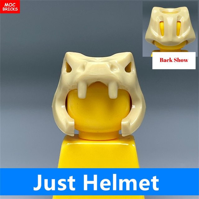 Yiran toy Ninja Schlangenhelm Kopfbedeckung, Konstruktionssteine, 8-teiliges Set, gelb, ab 6 Jahren - Bild 1