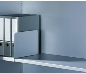 C+P Aktenstütze für Aktenregal und Aktenschrank in Lichtgrau, H 200 mm x B 100 mm x T 270 mm - Bild 1