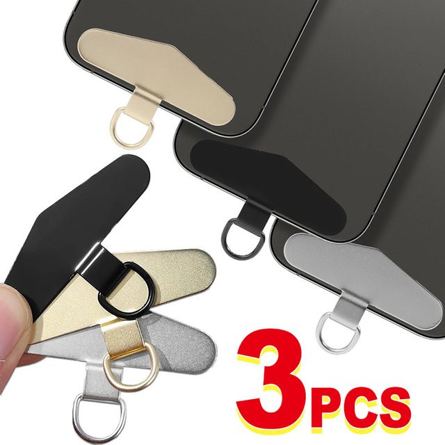 Viesrita Edelstahl Handyband-Clips als Ersatz-Verbindungsstücke für Handy-Hängekordeln in Silber und Schwarz - Bild 1