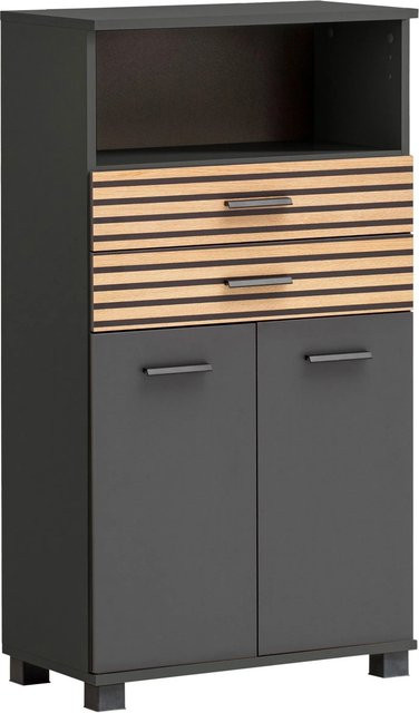 Schildmeyer Highboard Katta Anthrazit B/H/T: 59,8 x 110,5 x 32,6 cm - Bild 1