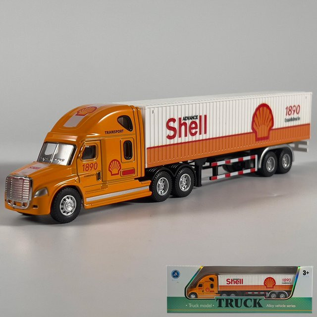 Linyi toy car Scania Container-LKW, Miniaturmodell, 1:64, Metall, mit Rückziehmotor - Bild 1