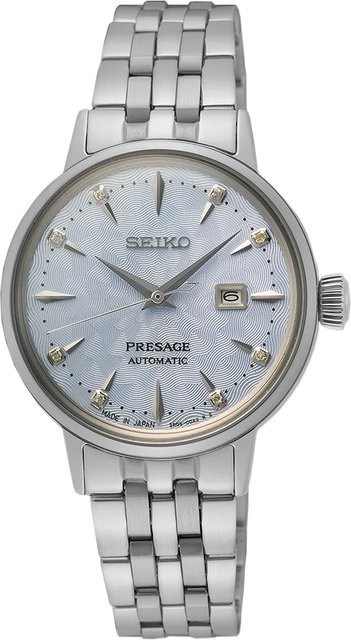 Seiko Presage Cocktail Time Damenuhr, Automatik, Edelstahl, Blau, 30 mm - Bild 1