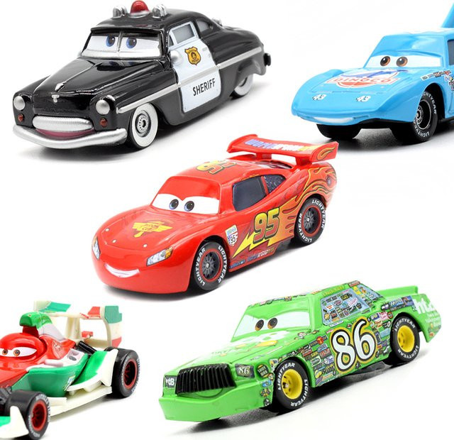 Disney Pixar Cars Lightning McQueen The King Modellkollektion, 1:55, Druckgussfahrzeuge - Bild 1