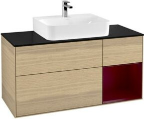 V&B Waschtischunterschrank Finion in Eiche, Breite: 120 cm, Tiefe: 50,1 cm, Höhe: 50,1 cm - Bild 1
