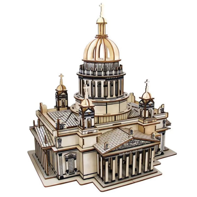 QHPTUOVER Petersburger Kirche, 3d Holz Puzzle, Modellbau - Bild 2