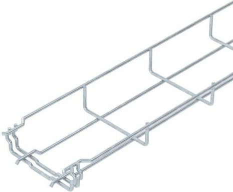 OBO Bettermann Gitterrinne 6000071 in Silber, B/H/L: 100,00 mm x 35,00 mm x 3 m - Bild 1
