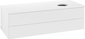 V&B Waschtischunterschrank Antao ohne Frontstruktur in Weiß lackiert, B/T/H: 120 x 50 x 36 cm - Bild 1