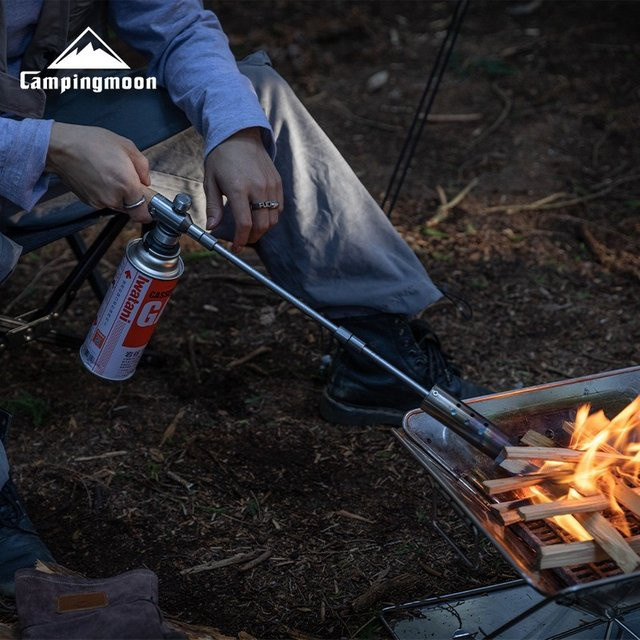 CAMPINGMOON MT-3955 Hochleistungs-Sprühpistole als Feueranzünder für Outdoor-Camping mit langer Düse und Aufbewahrungstasche - Bild 1