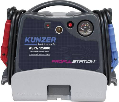 Kunzer Schnellstartsystem ASPA 12/800 AC/DC in Schwarz mit 800A Starthilfestrom (12 V) - Bild 1