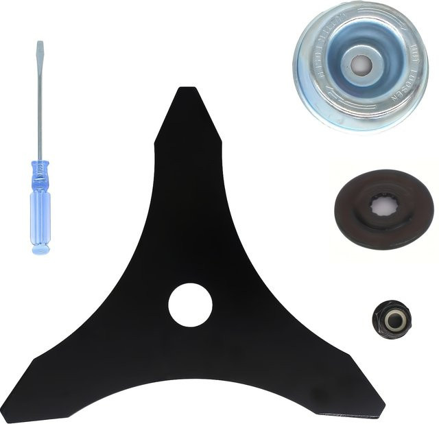 Lusqi Unkrautwacker Ersatzklingen aus Hartmetall und Stahl mit 4 Adapteraufsätzen für 1 Zoll - Bild 1