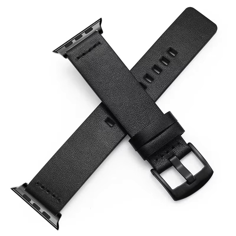 OAKCHARM Uhrenarmband Leder, Schwarz, Unisex - Bild 3