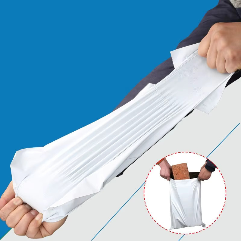 50 Stück Selbstklebende Versandtaschen aus Kunststoff in Weiß für Express-Versand und Kurier-Mailing - Bild 3