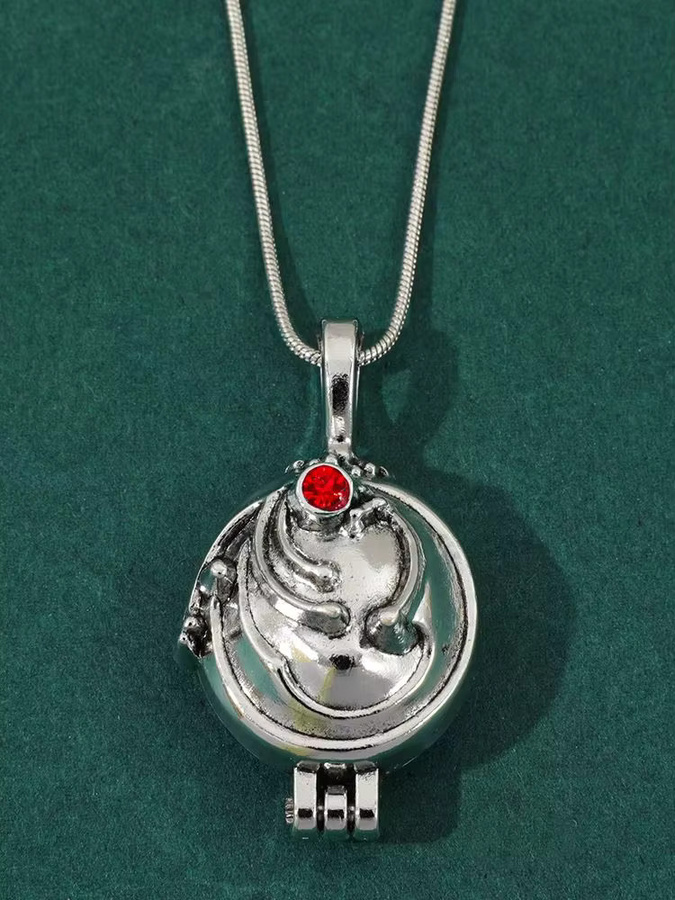 TAKARA TOMY Halskette mit Verbenen-Anhänger, Silber, Damen, Vintage - Bild 2