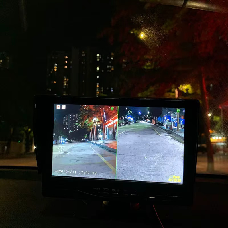 2-Kanal DVR Digitaler Videorekorder mit 7-Zoll-Monitor und AHD Rückfahrkamera in Schwarz - Bild 3