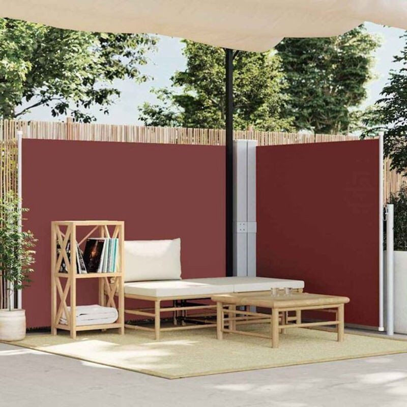 Ausziehbare Seitenmarkise von Vidaxl in Braun mit B: 140 cm und L: 600 cm - Bild 1
