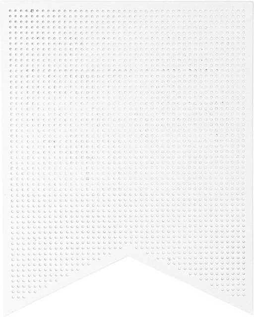 Rico Design Paper Poetry Girlande aus Karton mit 10 weißen Fähnchen - Bild 1