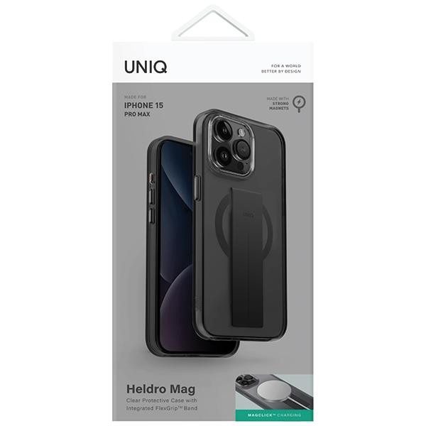 UNIQ Magclick Schutzhülle für iPhone 15 Pro Max in Schwarz - Bild 2