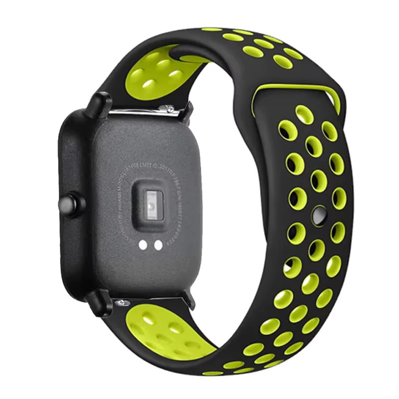 Amazfit Uhrenarmband, Silikon, Schwarz, Unisex - Bild 4