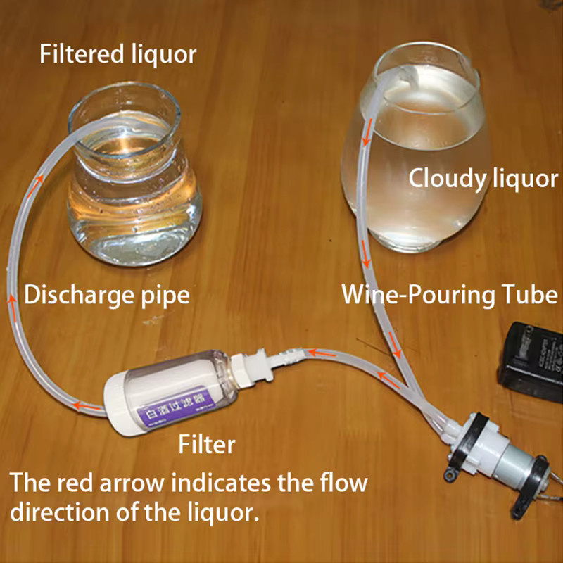 Home Brew elektrische Likörfiltermaschine mit Keramik-Aktivkohle-Alkoholreiniger und Pumpe - Bild 4