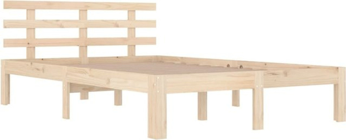 Massivholzbett aus Kiefer von vidaxl in Braun, Modernes Design, B/T/H: 160 x 200 x 69,5 cm - Bild 1