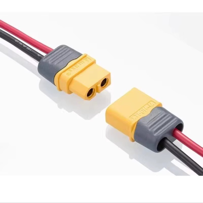 XT60H Männlich Weiblich Rundstecker Set mit Mantel, Gelbe Upgrade Anschlüsse für Lithium-Batterien, RC Flugzeuge und Autos - Bild 2