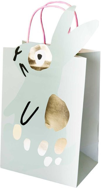 Rico Design Geschenktüte Hase in Mint, B/T/H: 18 x 12 x 35,5 cm - Bild 1