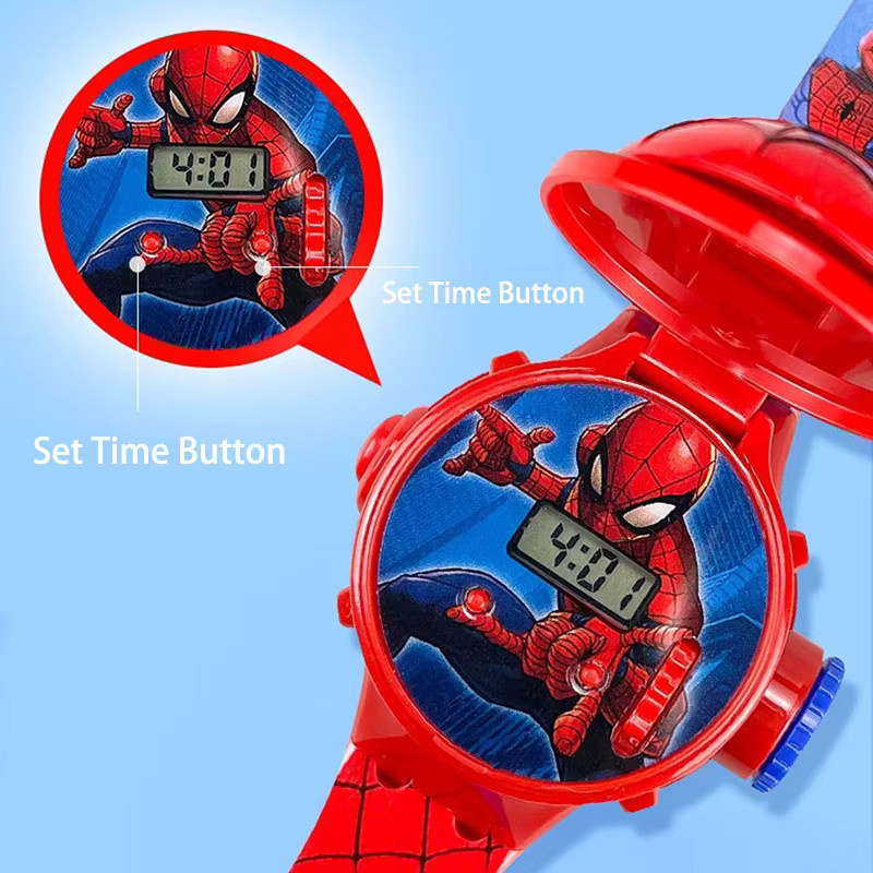 Marvel Digitaluhr, Kunststoff, Blau, Kinder - Bild 4