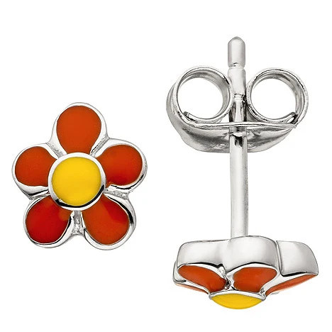 Colkid Ohrstecker Blume, 925 Silber, Kinder - Bild 1