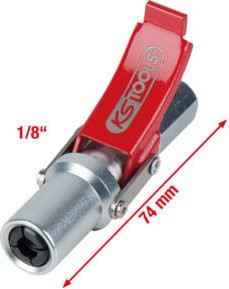 KS Tools Quick-Lock Schnellkupplung für Fettpressen aus Stahl, 1/8 Zoll - Bild 2