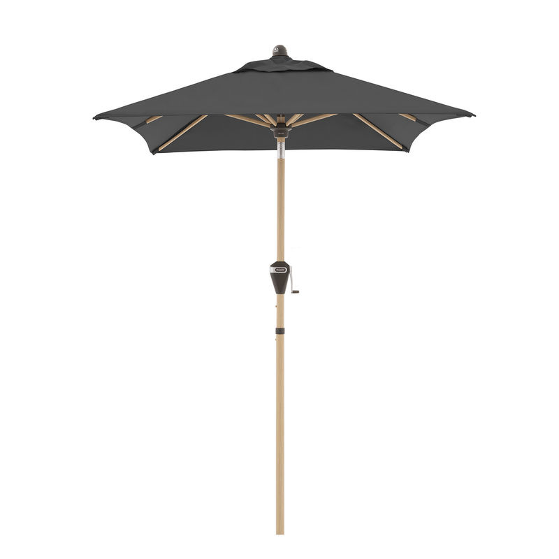 Doppler Sonnenschirm Alu Wood Ultra in Anthrazit mit Auto Tilt und Kurbelmechanismus, B/H/T: 210 x 233 x 14 cm - Bild 2