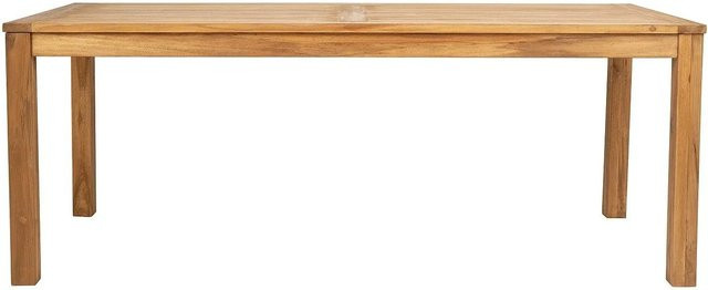 Amila Esstisch aus Teakholz in Braun, Rustikaler Rechteck-Esstisch für dein Esszimmer, Breite: 200 cm, Höhe: 90 cm, Tiefe: 75 cm - Bild 1