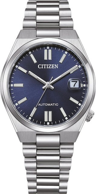 Citizen Armbanduhr Automatik, Edelstahl, Blau, 37 mm, Unisex - Bild 1