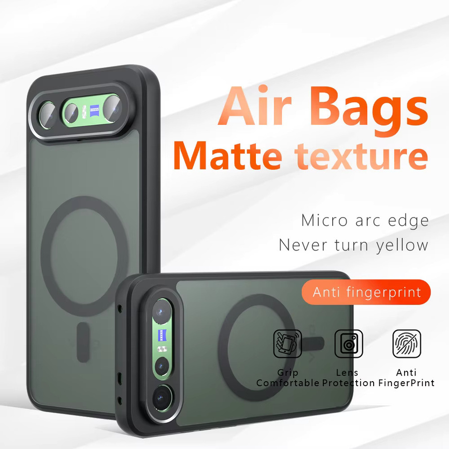 Vivo Deluxe Acryl Odd Armor Magnetische Mattierte Schutzhülle für Vivo x300 FE und s50 pro, Stoßfeste Hülle in Schwarz oder Weiß - Bild 3