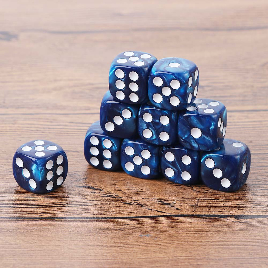 Freedom Outdoors Casino-Würfel D6 Royal Craps, blau, 10-teiliges Set - Bild 2