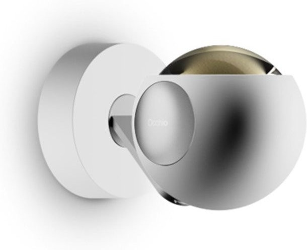 Occhio io 3d pico up C LED-Wand- und Deckenleuchte in Weiß matt und Chrom matt mit dimmbarer warmweißer Beleuchtung (3000K) - Bild 1