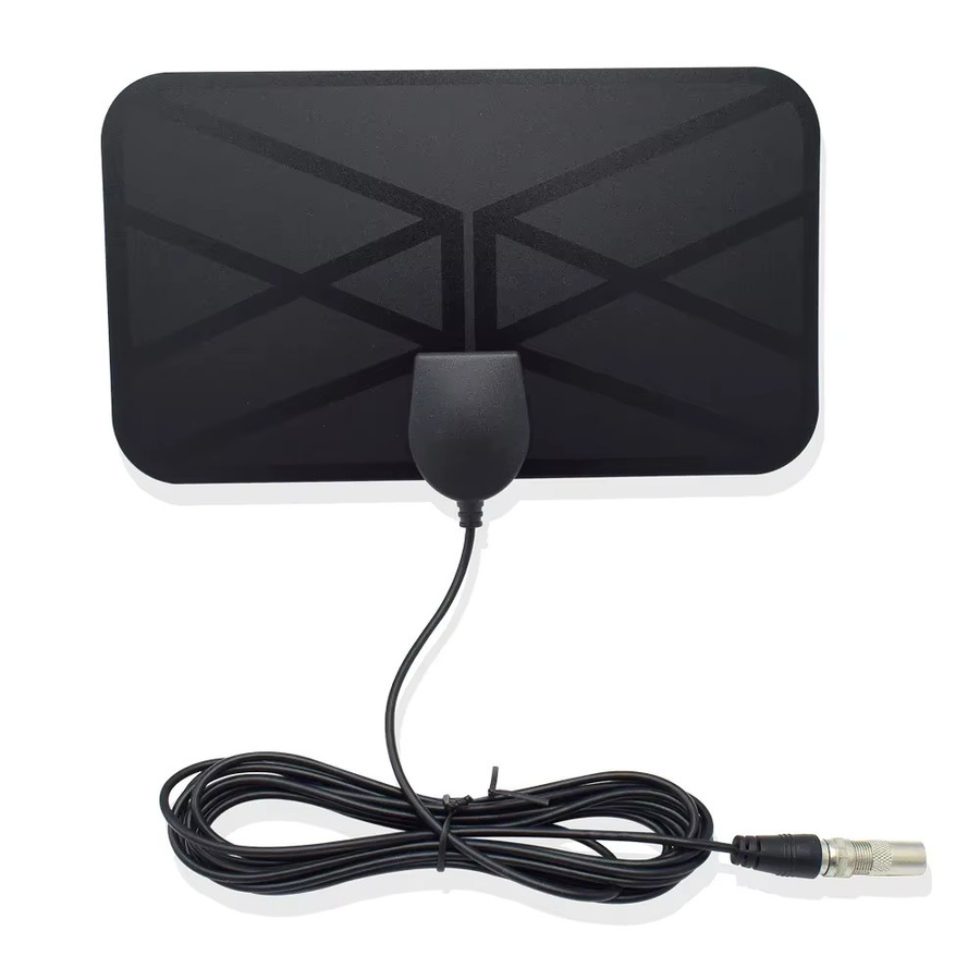 YUNYINMING Digitale TV-Antenne für den Innenbereich in Schwarz, Terrestrische Mini-HDTV-Antenne für DV-B T2 - Bild 3