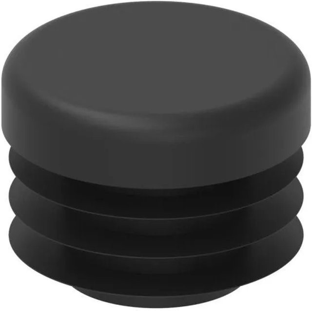 FeNau Einsteckkappe aus Kunststoff für Rundrohr Ø 21,3 mm, Schwarz - Bild 1