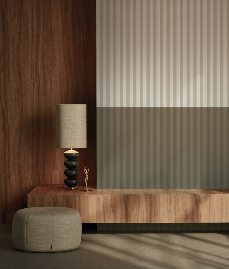 KEK Amsterdam Mural Wallpaper Gradient Stripes 3 Uyterlinde Abstract Modern Non-Woven Höhe: 280 cm, Breite: 97,4 cm - Bild 1