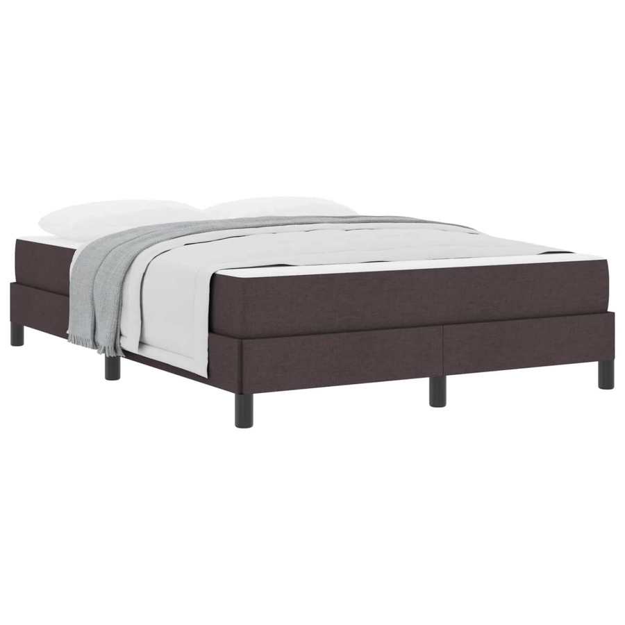vidaXL Boxspringbett mit Matratze und Taschenfederkern in Braun, B/T/H: 140 x 190 x 45 cm - Bild 2
